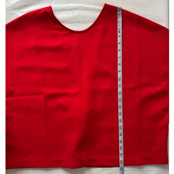 IRO Izya Short Sleeve Top in Red Women's Size FR 38 / US 6 - Picture 9 of 10